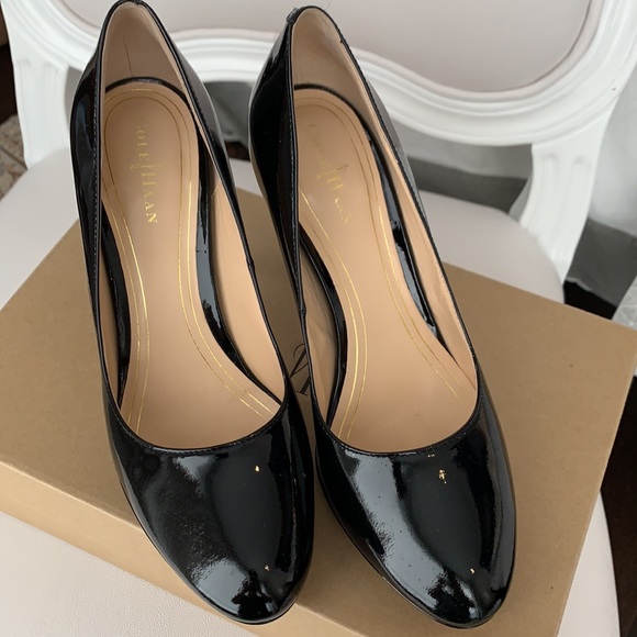 Authentic Cole Haan Patent Heels Nike Air US7 - Picture 1 of 5